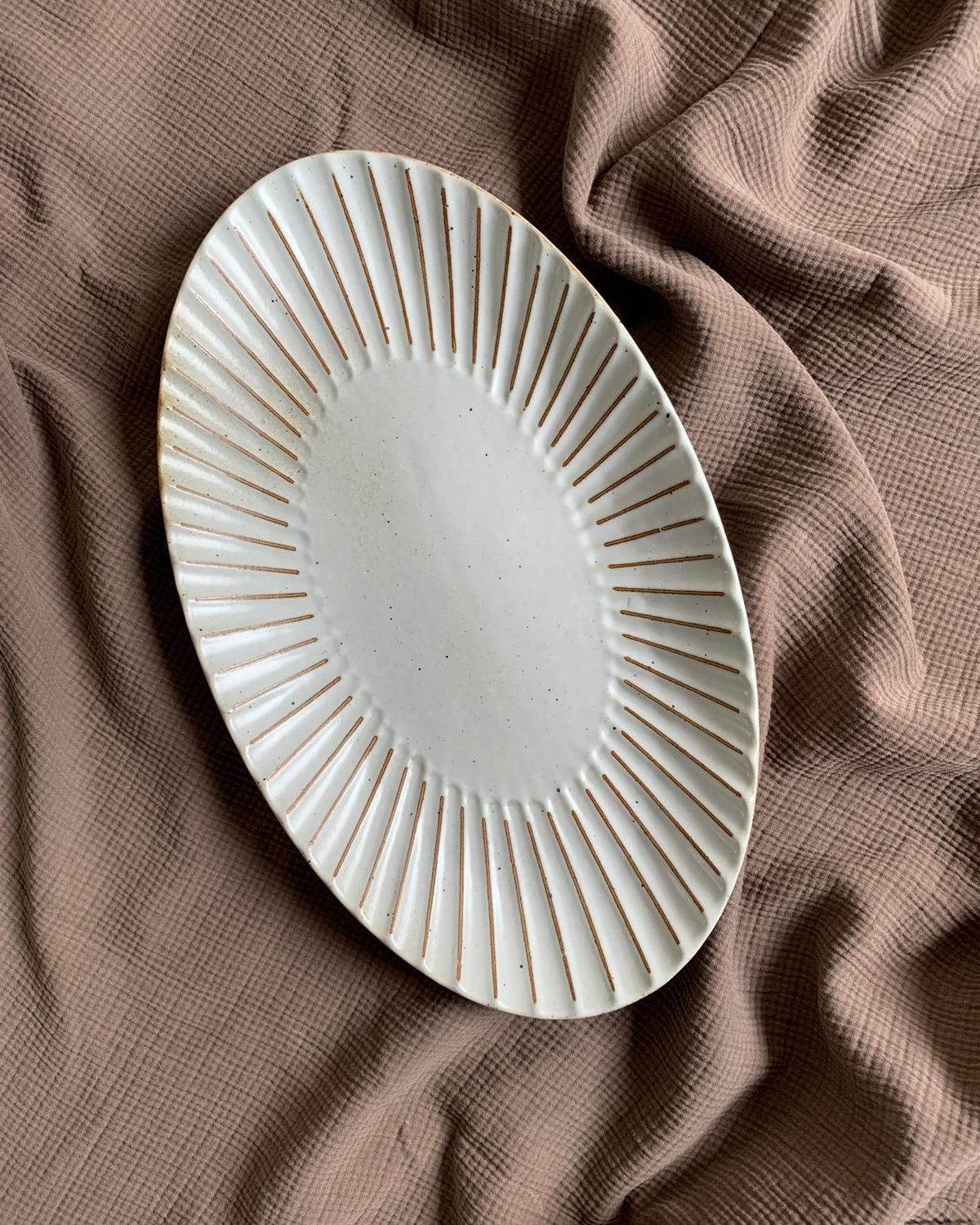 Quail Oval Serving Dish - Large