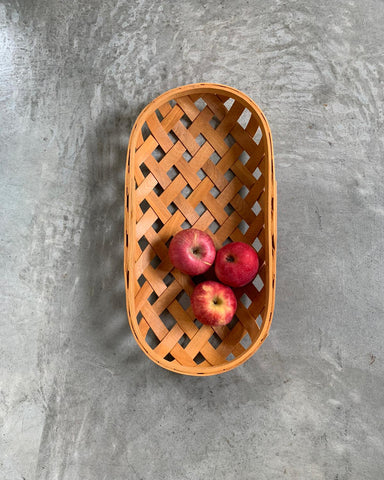 Flat Woven Basket - Long Oval
