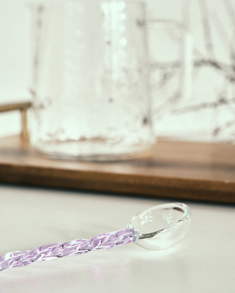 Whimsical Candy Glass Stirring Spoon