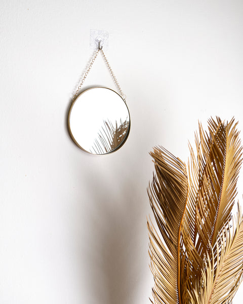 Ophir Hanging Brass Mirror - Small