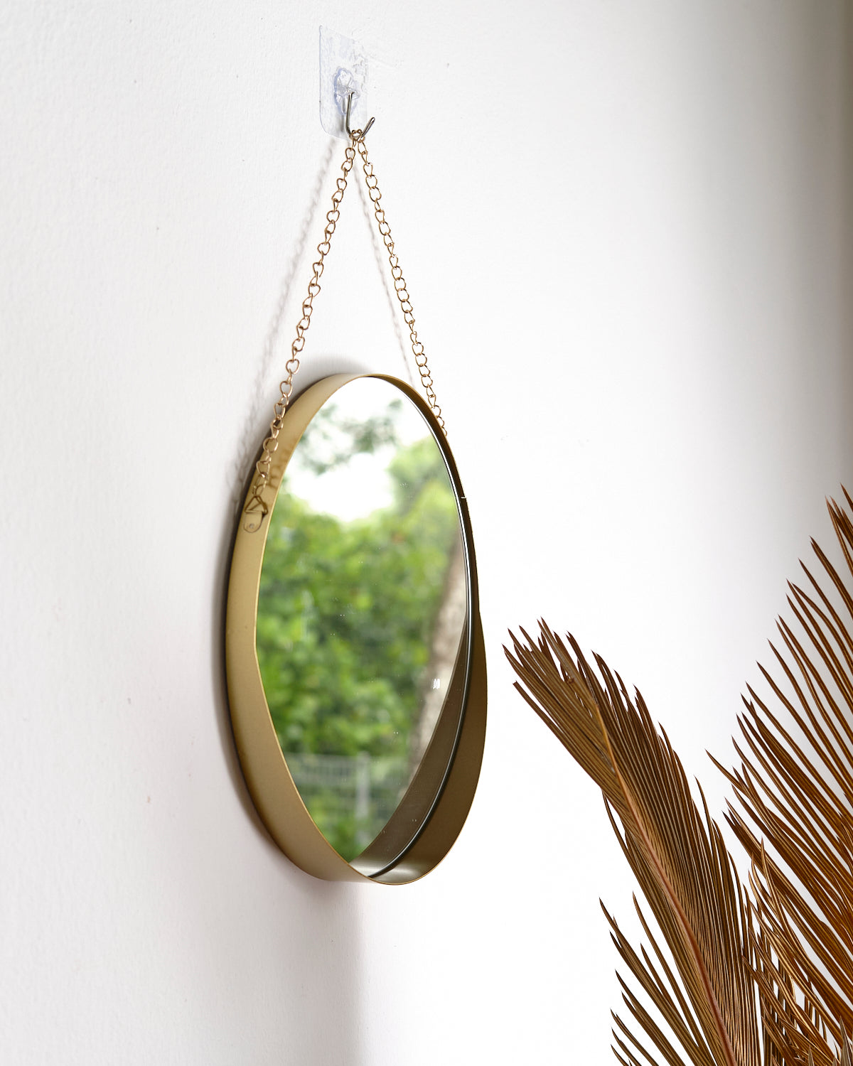 Ophir Hanging Brass Mirror - Large