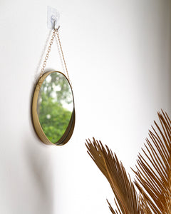 Ophir Hanging Brass Mirror - Small