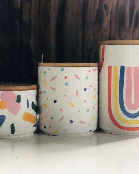 Rainbow Speckled Container - Small